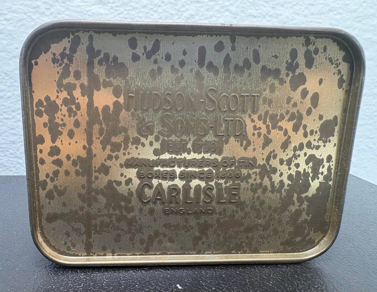 ( shf V ) Tin Box with Vintage / Antique Whiskey Jack Daniel's