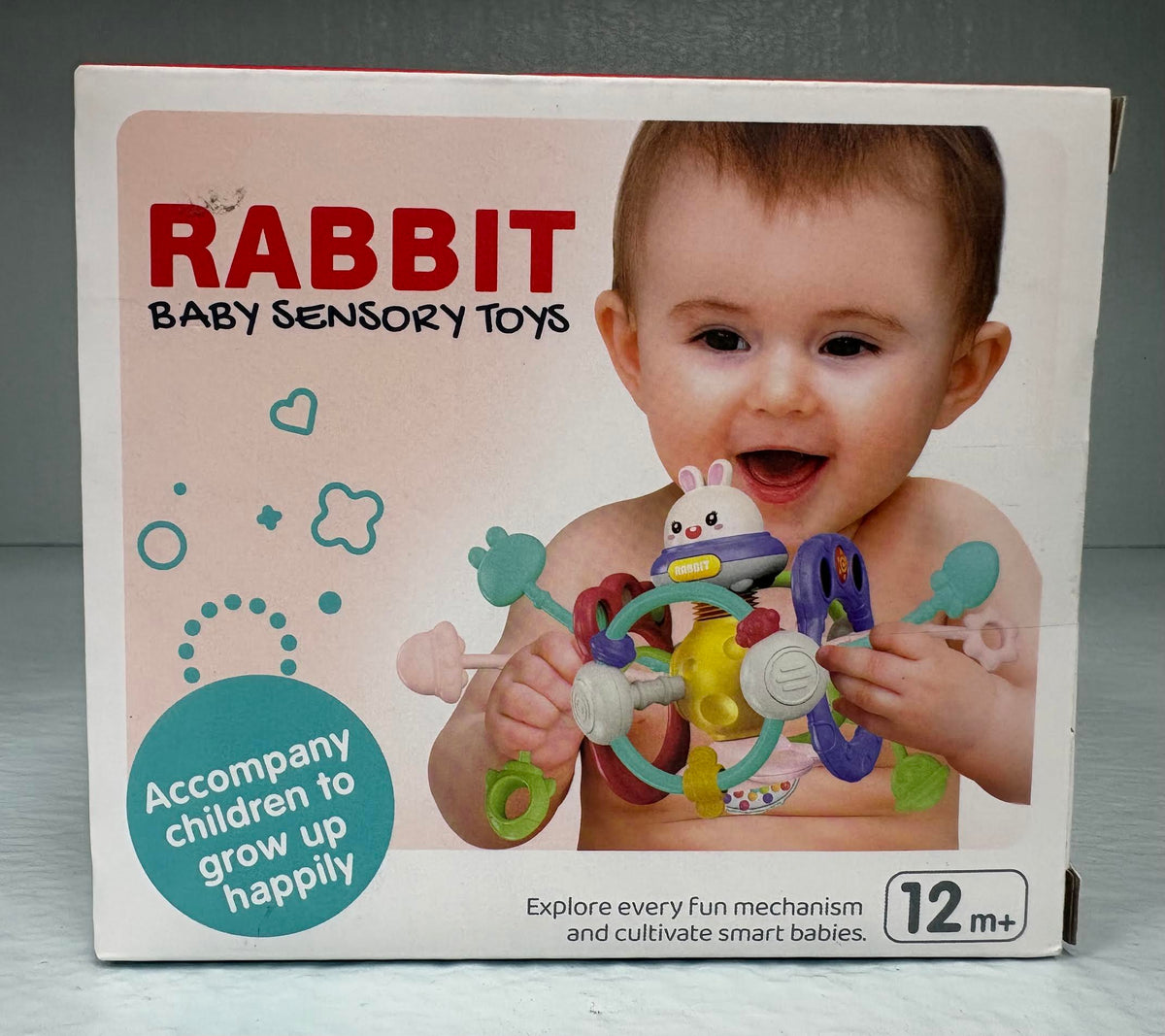 ( shf 24 ) Infinno Soft Baby Teething Toy with Rattle, BPA Free Silicone, 0-12 Months