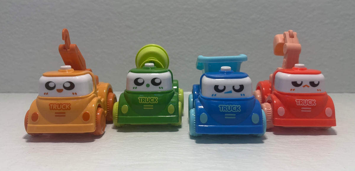 ( shf 24 ) Andiitoy Toy Car,4PCS Inertia Toy Push and Go Cars