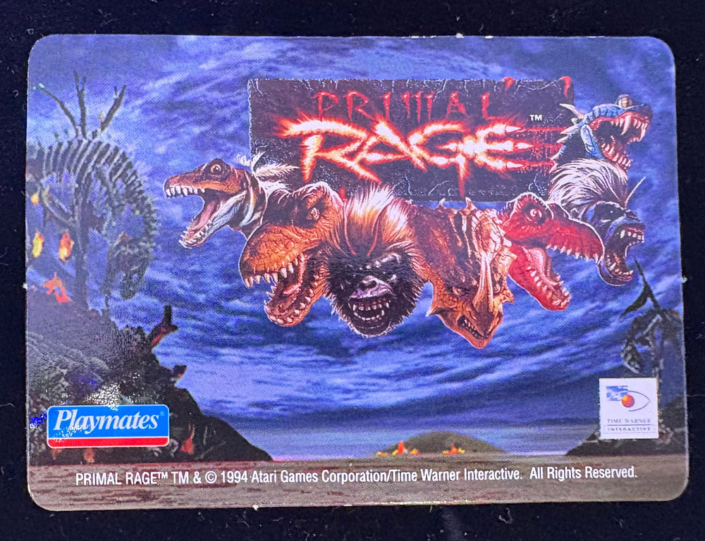 ( shf V A-1 ) Vintage Playmates Primal Rage Armadon REGULAR FILECARD Playmates card accessory