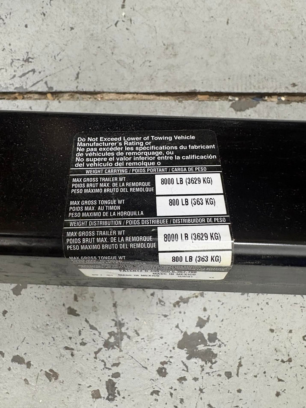 Reese Towpower Class 3 Trailer Hitch, 2 Inch Square Receiver