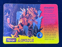 ( shf V A-1 ) Vintage Playmates Primal Rage Armadon REGULAR FILECARD Playmates card accessory