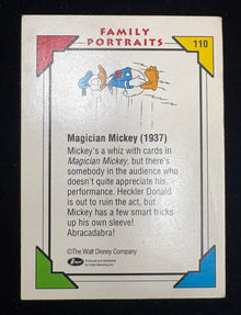 ( shf V A-1 ) 1991 Impel Disney Family Portraits 110 Magician Mickey Mint