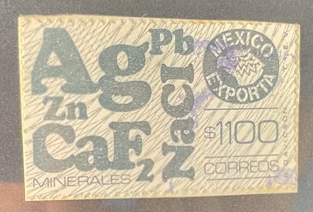 ( shf 32 ) Stamp Postal Mexico 1992 Exports Minerals 1100 Pesos (Used)