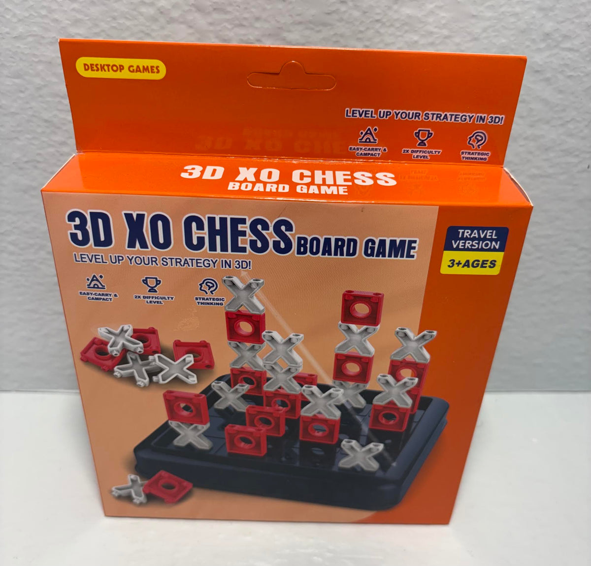 ( shf 01 ) 3D Tic Tac Toe Game 3D X0 Chess Board Game