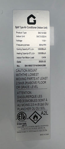 ( shf 32 ) Mini-split air conditioner. Indoor