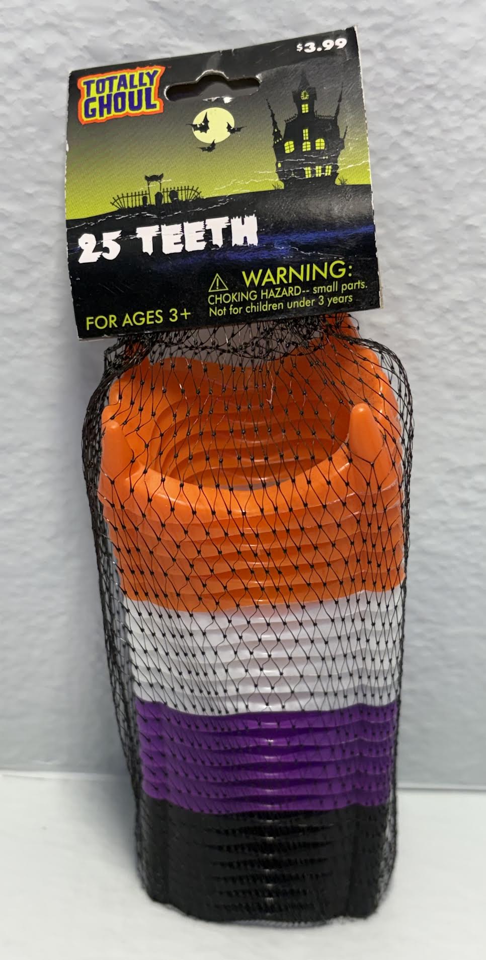 ( shf L ) Halloween Vampire Teeth Fake Fangs,Orange, Purple, Black, Green