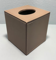 ( shf 24 ) Sumnacon Square Tissue Box Cover,Magnetic Bottom PU Tissue Box Holder,Camel