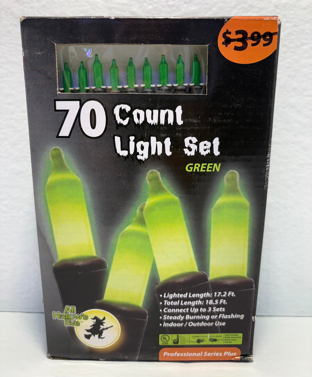 ( shf 2 ) All Hallow's Eve Halloween pack of 70 Multi String Light Set