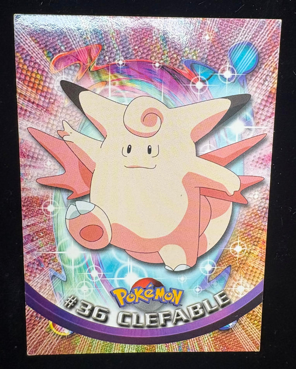 (shf V A-1 ) Vintage 2000 Topps Chrome Pokemon TV Clefable #36