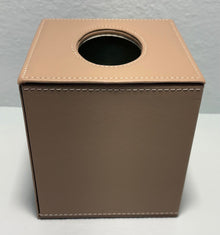 ( shf 24 ) Sumnacon Square Tissue Box Cover,Magnetic Bottom PU Tissue Box Holder,Camel