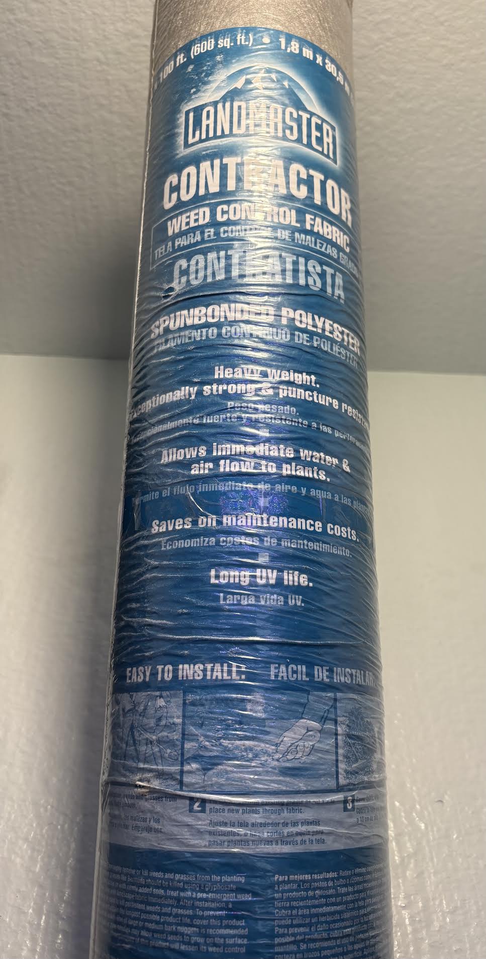 6ft x 100 ft ( 600 sq.ft Landmasdter spunbonded polyester