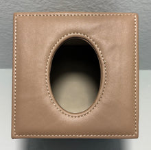 ( shf 24 ) Sumnacon Square Tissue Box Cover,Magnetic Bottom PU Tissue Box Holder,Camel