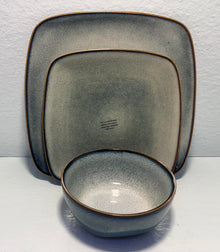 ( shf 6 ) Amorarc 12-Piece Handmade Stoneware Set with Reactive Glaze – Rustic Style