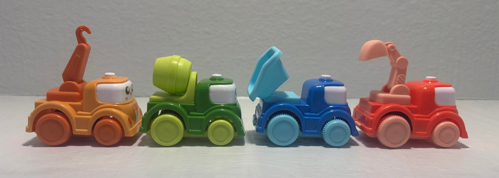 ( shf 24 ) Andiitoy Toy Car,4PCS Inertia Toy Push and Go Cars