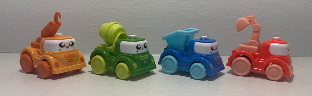 ( shf 24 ) Andiitoy Toy Car,4PCS Inertia Toy Push and Go Cars