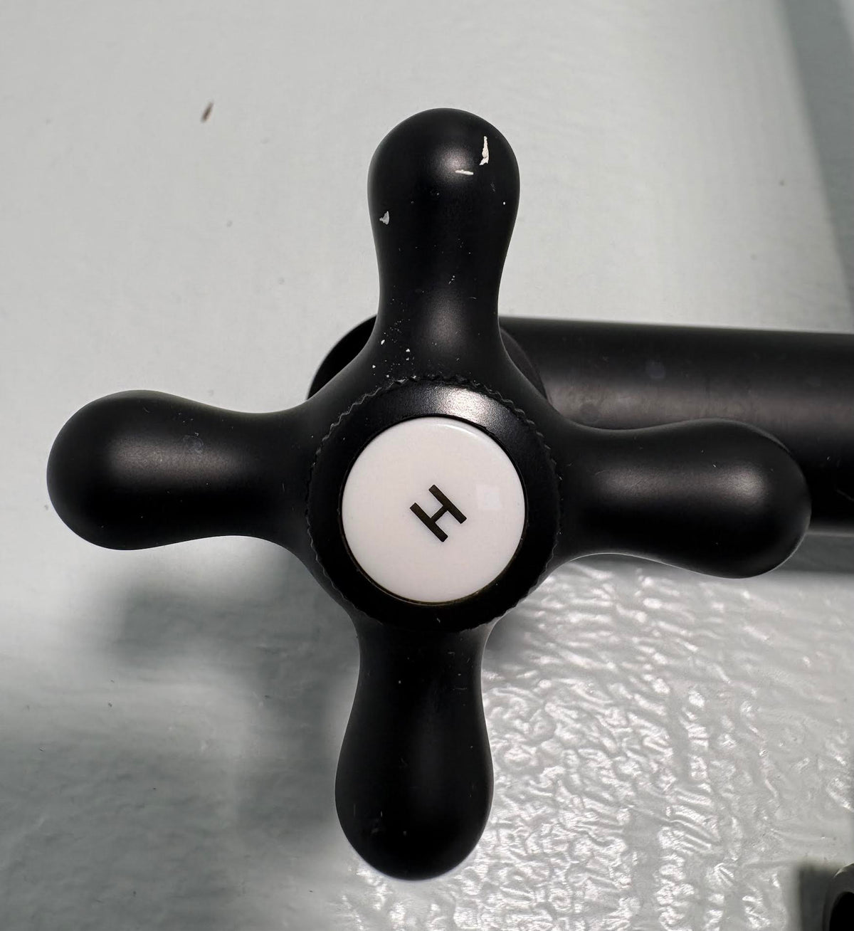 ( shf 29 ) Wall-Mounted Kitchen Faucet. Matte Black, Utility Sink Faucet.