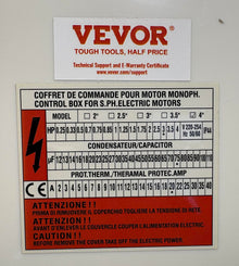 ( shf 30 ) Vevor control box