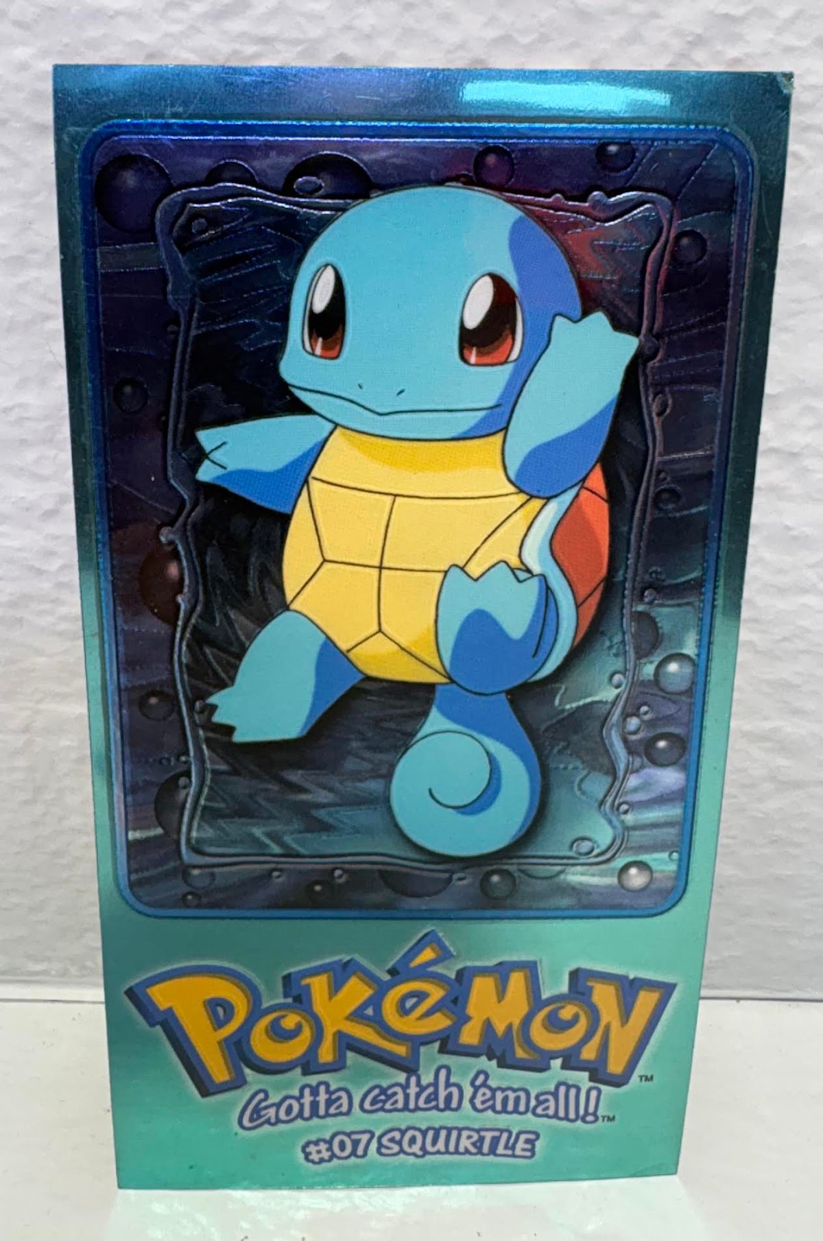 ( shf A-1 ) Vintage 1999 TOPPS POKEMON SQUIRTLE #07 / E7 of 12 MOVIE ANIMATION EDT ORIGINAL