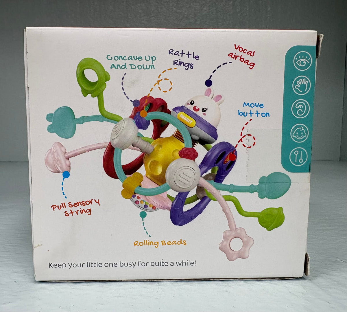 ( shf 24 ) Infinno Soft Baby Teething Toy with Rattle, BPA Free Silicone, 0-12 Months