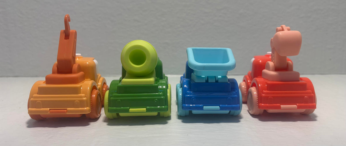 ( shf 24 ) Andiitoy Toy Car,4PCS Inertia Toy Push and Go Cars