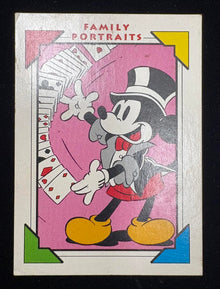 ( shf V A-1 ) 1991 Impel Disney Family Portraits 110 Magician Mickey Mint