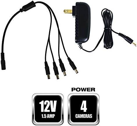 ( shf 27 ) Night Owl Security Camera Power Adapter with 4-Way Power Splitter Style:Power Adapter