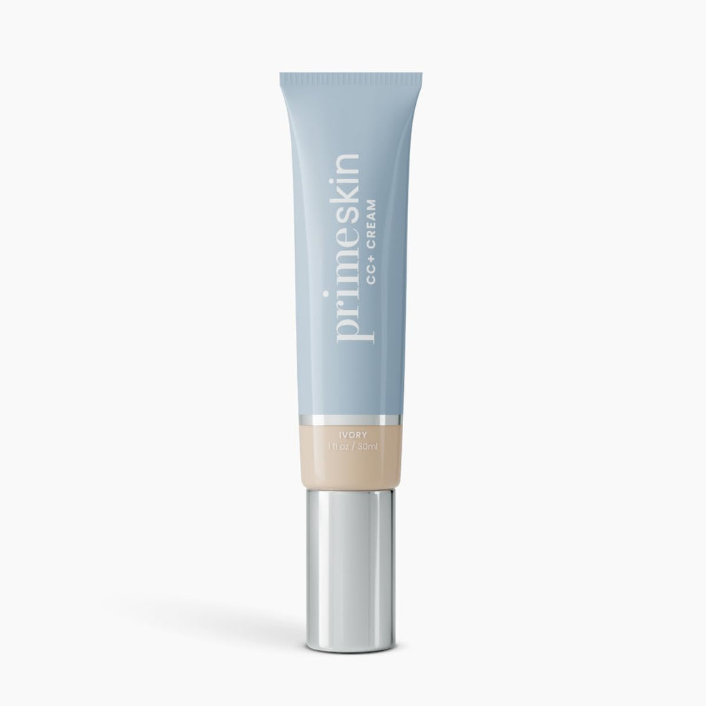 Prime Prometics PrimeSkin CC+ Cream for Mature Women – Liquid-to-Powder Foundation – Blurs Pores & Covers Age Spots – Crease-Free, Hydrating & Soft-Matte Finish for Sensitive Skin (Medium)