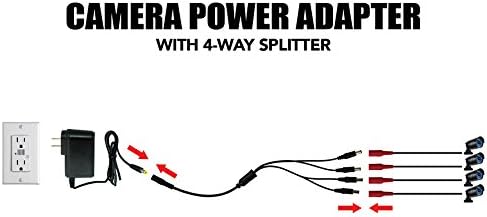 ( shf 27 ) Night Owl Security Camera Power Adapter with 4-Way Power Splitter Style:Power Adapter