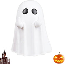 ( shf 02 ) Fun and spooky ghost statue giving the middle finger