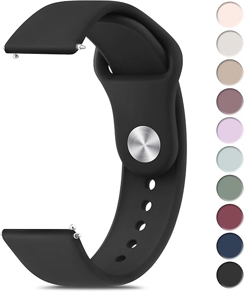 LANGXIAN Watch Bands Quick Release Replacement Wristband, Soft Silicone Sport Replacement Straps for Men Women