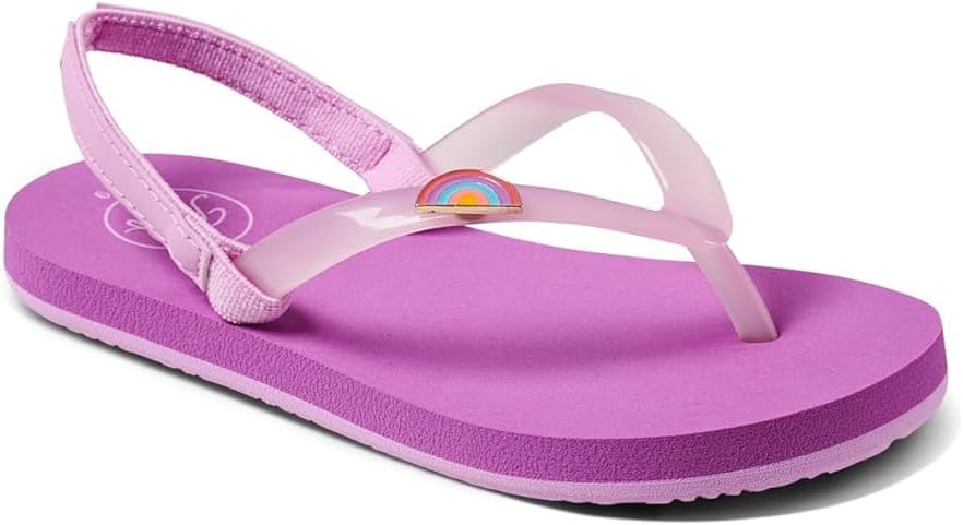 ( shf 13 ) Reef Girls' Little Charming Backstrap Flip Flop Sandals ( size 5)