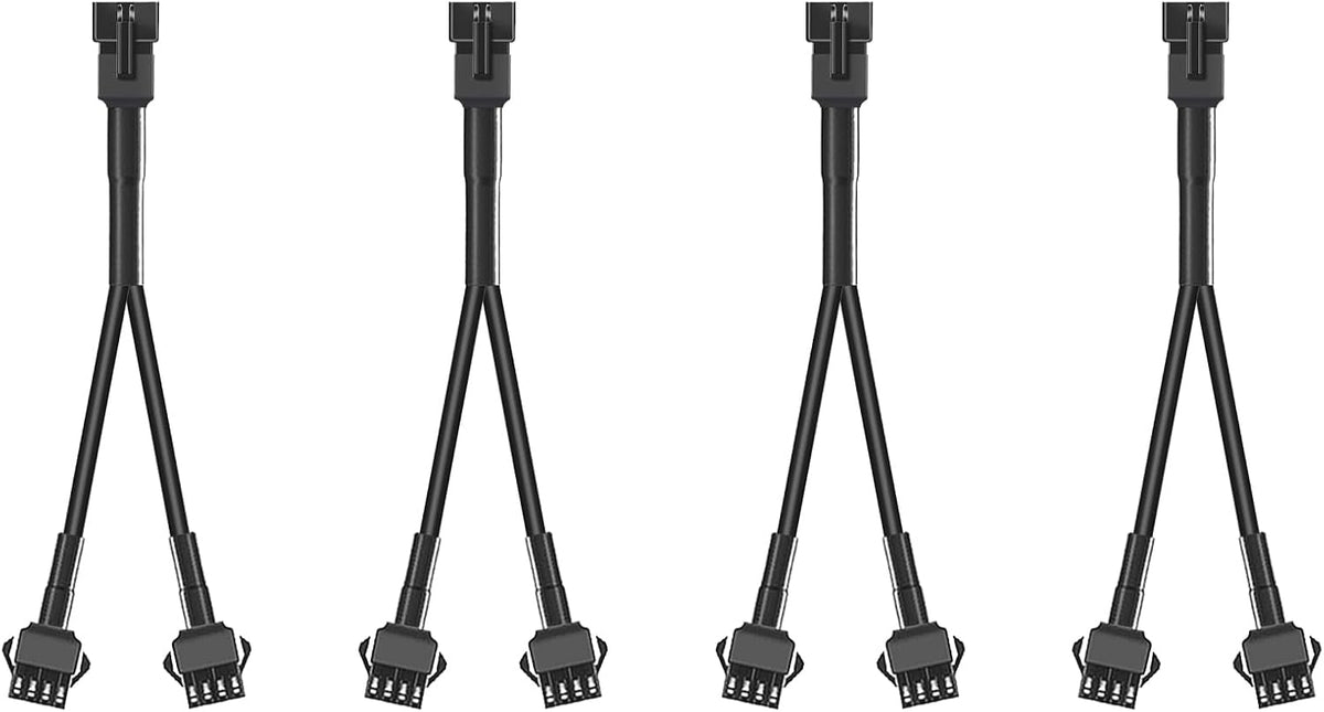 ( shf 27 ) Hovano 3PCS 24 inch 3Pin Extension Cords and 3PCS 2-Way Splitters