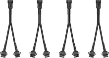 ( shf 27 ) Hovano 3PCS 24 inch 3Pin Extension Cords and 3PCS 2-Way Splitters