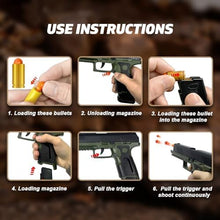 ( shf 01 ) Automatic Shell Ejecting Toy Gun, Soft Bullet Toy Pistol, Educational Toy Model