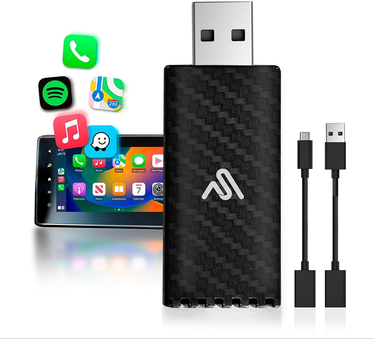 ( shf 27 ) AutoSky Wireless CarPlay Adapter 2025 Pro Edition