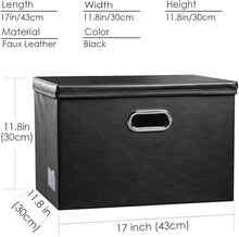 ( shf 25 ) PRANDOM Large Foldable Storage Bins with Lids
