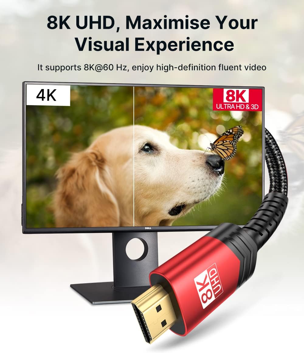 ( shf 27 ) 8K HDMI Cable 2.1 6 ft