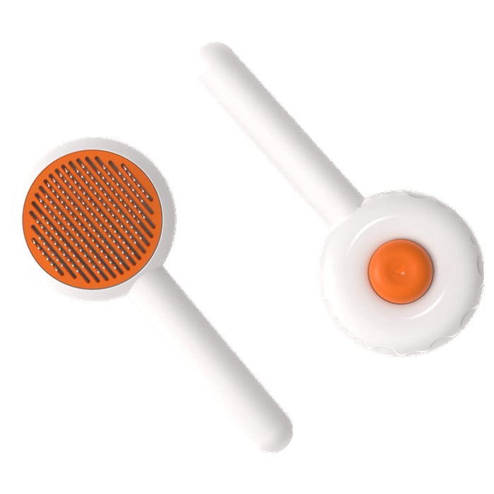( shf 14 ) Donut-shaped pet grooming brush, dog brush, cat brush.