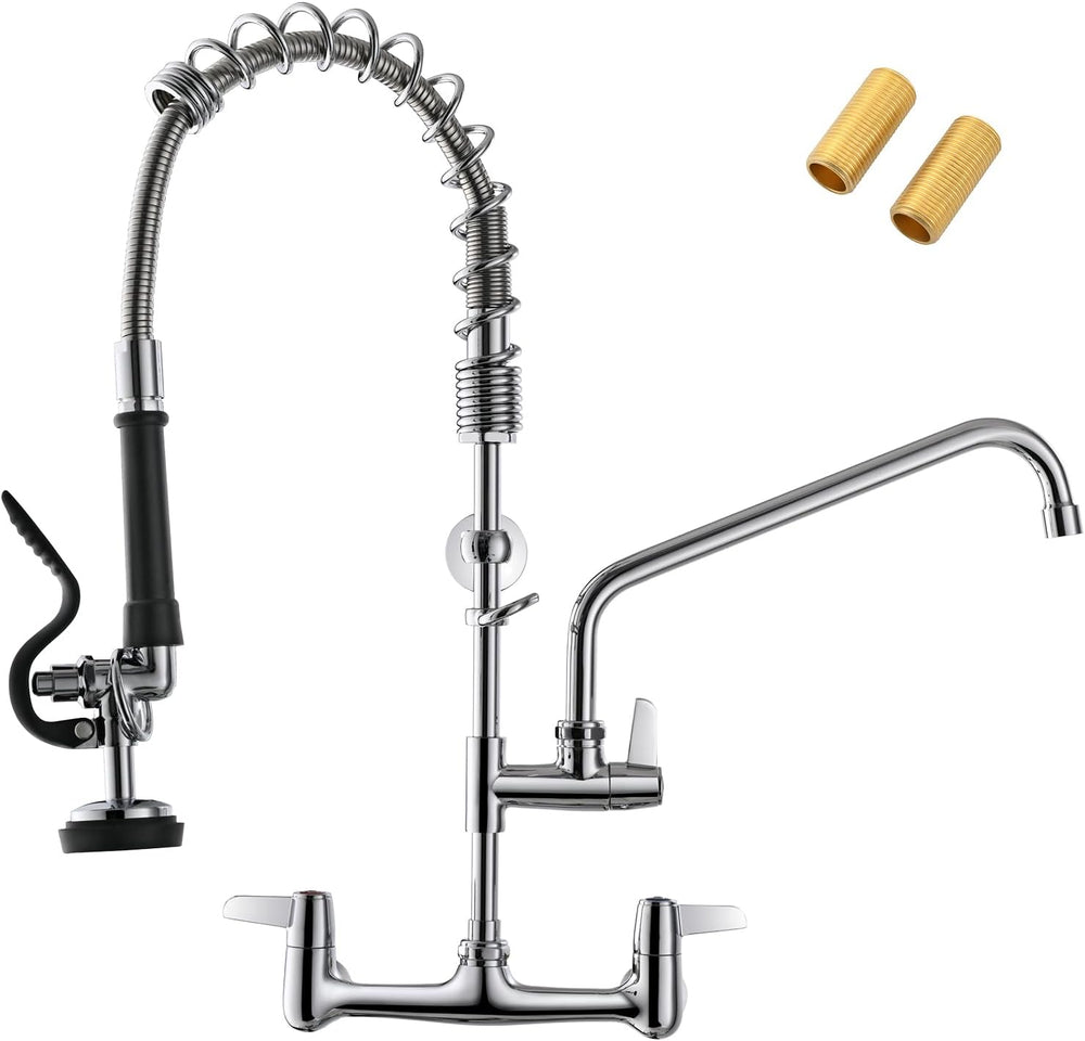 ( shf 31  )GIMILI Commercial Sink Faucet with Sprayer 8 Inch