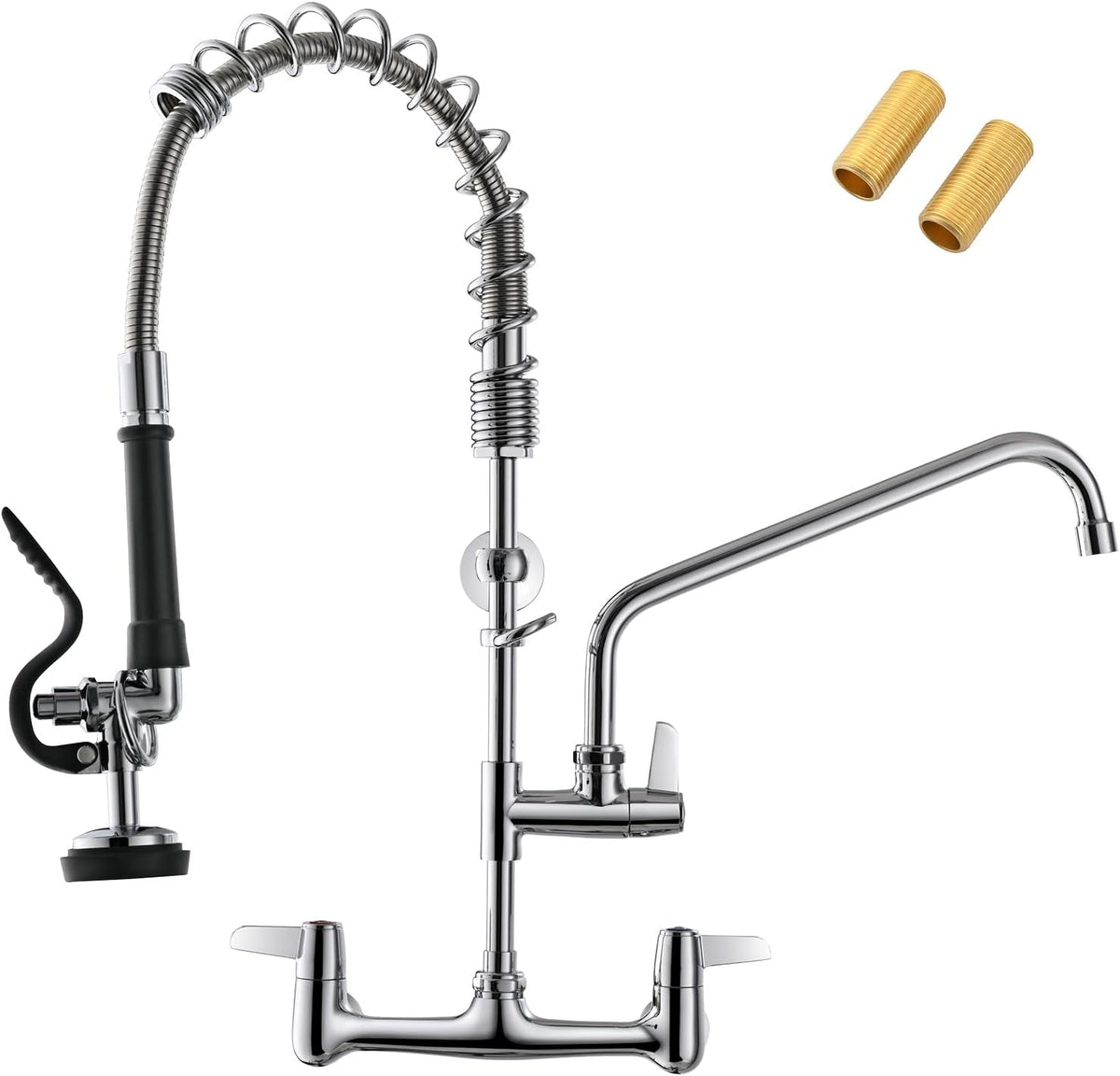 ( shf 31  )GIMILI Commercial Sink Faucet with Sprayer 8 Inch
