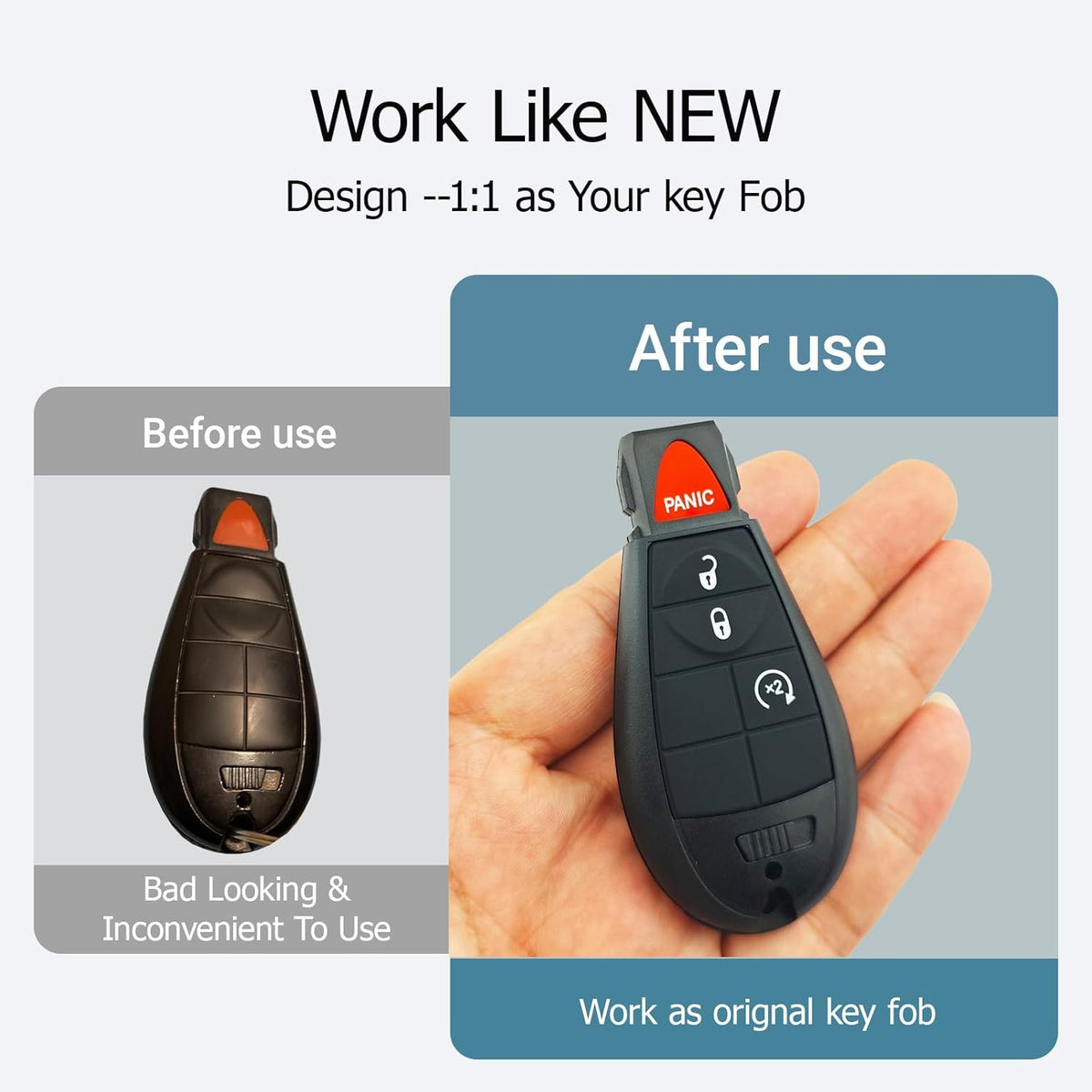( shf 27 ) Horande Replacement Key Fob Cover Case