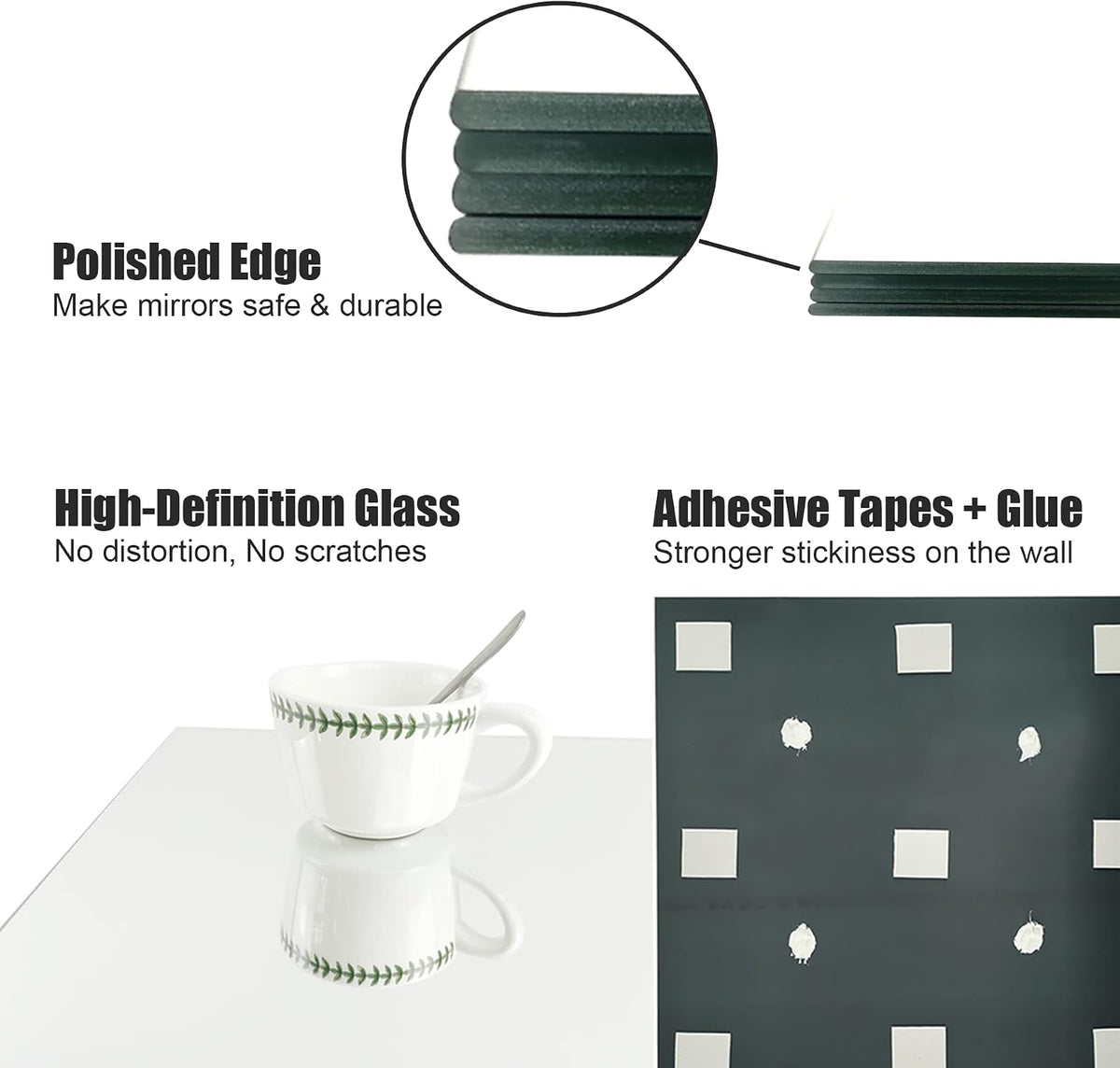 ( shf 30 )TRAHOME Home Gym Mirror Tiles for Wall