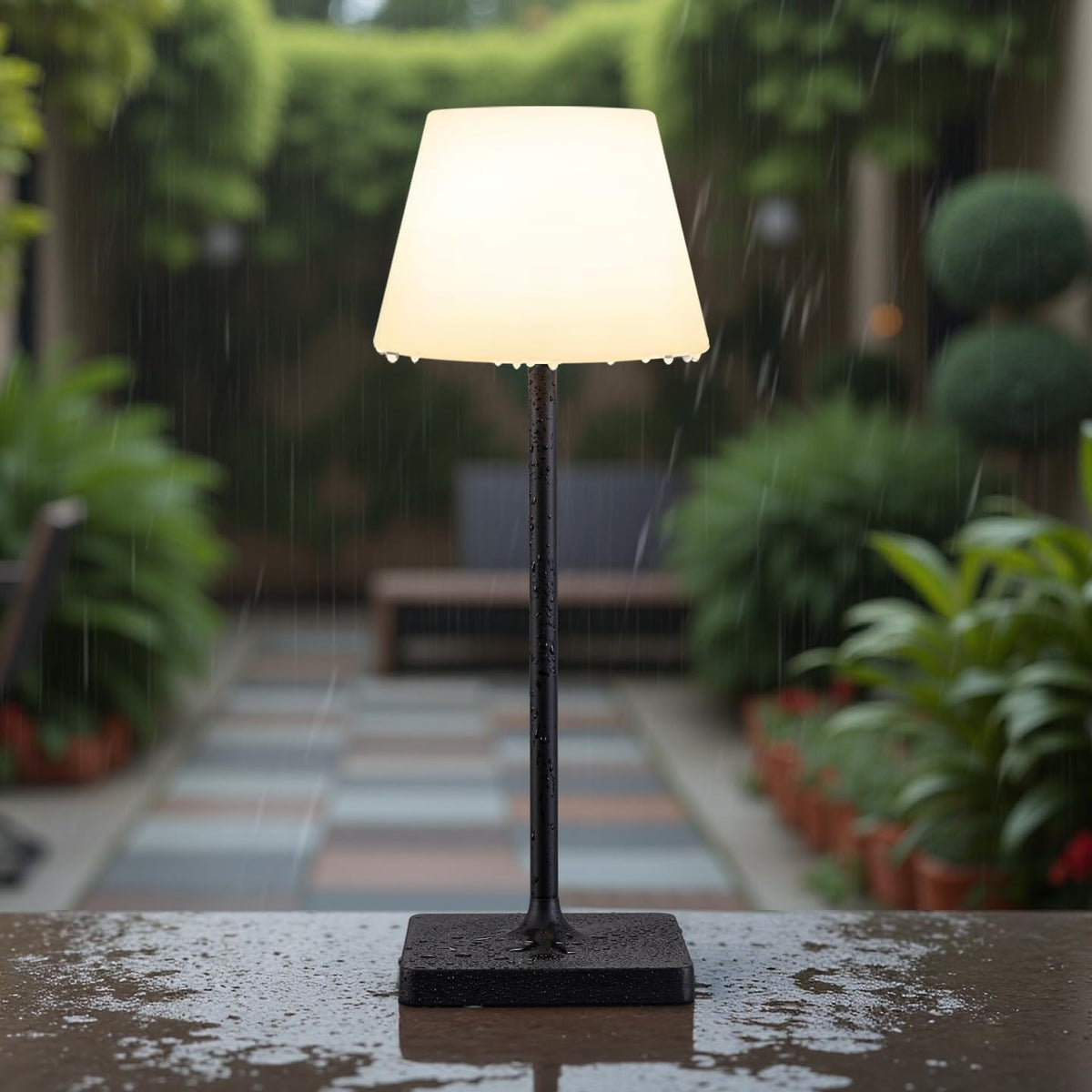 ( shf 24 ) Outdoor Waterproof Cordless Table Lamp