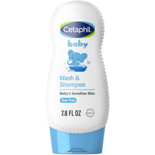 Cetaphil Baby Shampoo and Body Wash with Organic Calendula, Tear Free, Hypoallergenic, Ideal for Everyday Use, Dermatologist Tested, 13.5 FL OZ