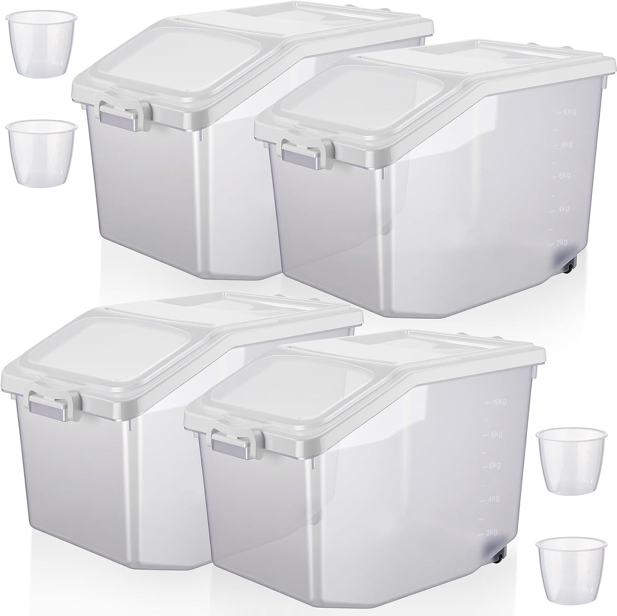 ( shf 35 ) Sunnyray 4 Pcs Rice Storage Container