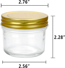 ( shf 31 ) Mini Mason Jars 4 oz, 40 Pack Small Glass Jars with Lids