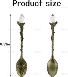 ( shf 32 ) AUEAR, Retro Crystal Antique Alloy Spoon