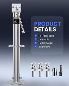 ( shf 26 ) RVSNAIL 5000 lbs Heavy Duty Trailer Jack,