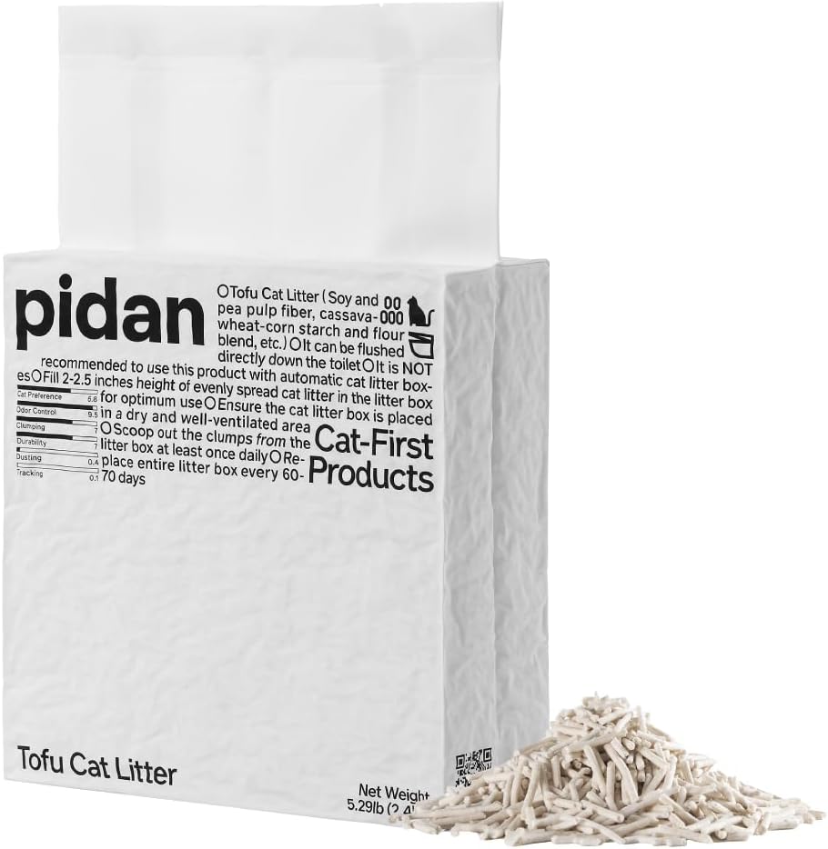 ( shf 14 ) Pidan Tofu Cat Litter Clumping,Flushable,Plant Based Litter 1 Pack